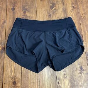 Lululemon speed up black shorts size 2